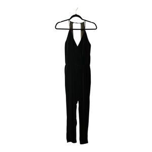 Parke Womens Size XS Black Spaghetti Strap Velvet Jumpsuit